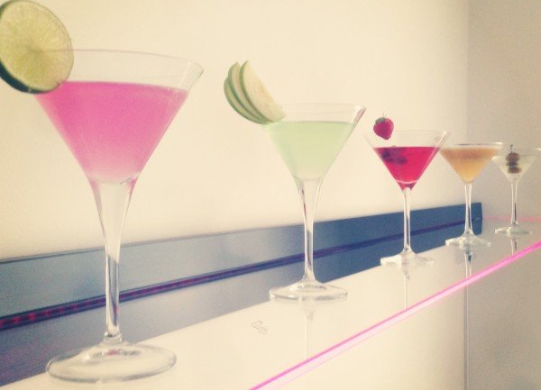 Martini cocktails